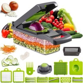 Vegetable Chopper Salad Fruit Peeler Slicer 15 In 1 Dicer Kitchen Cutter Tool