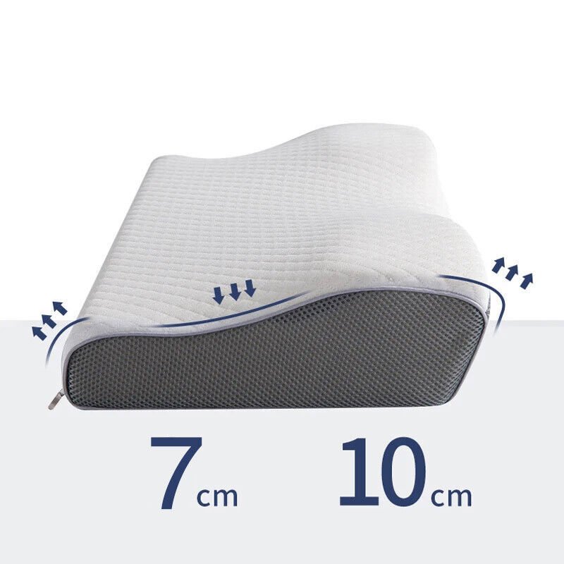 Contour Memory Foam Pillow For Neck Shoulder Pain Relief Sleeping Side Sleeper