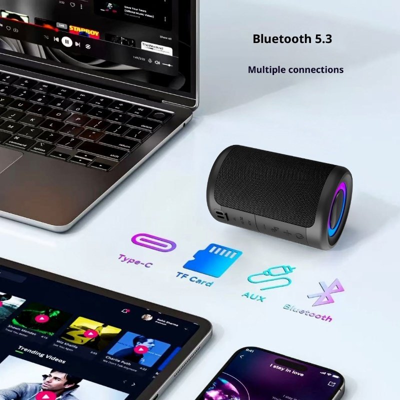 New Portable Bluetooth Speaker Small Bass Music Loud Sound Wireless Mini Speaker