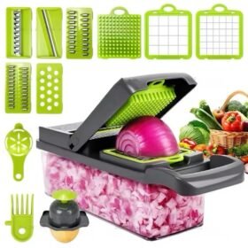 16 In 1 Vegetable Chopper Fruit Salad Mandolin Slicer Food Dicer Cutter Peeler