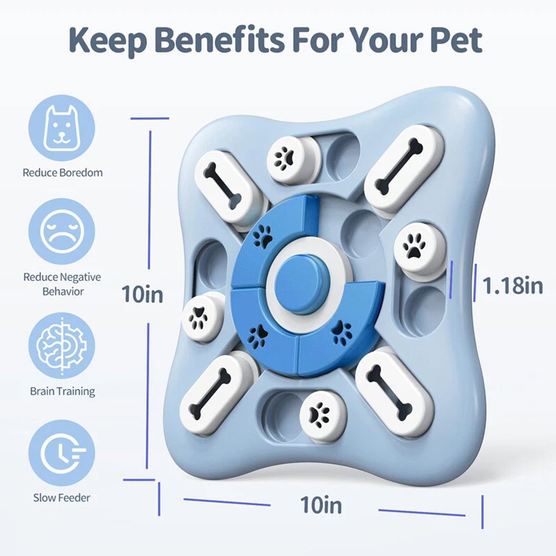 NEW Dog Interactive Puzzle IQ Toys Treat Food Puzzle Game For Dog Mental Stimulation UK