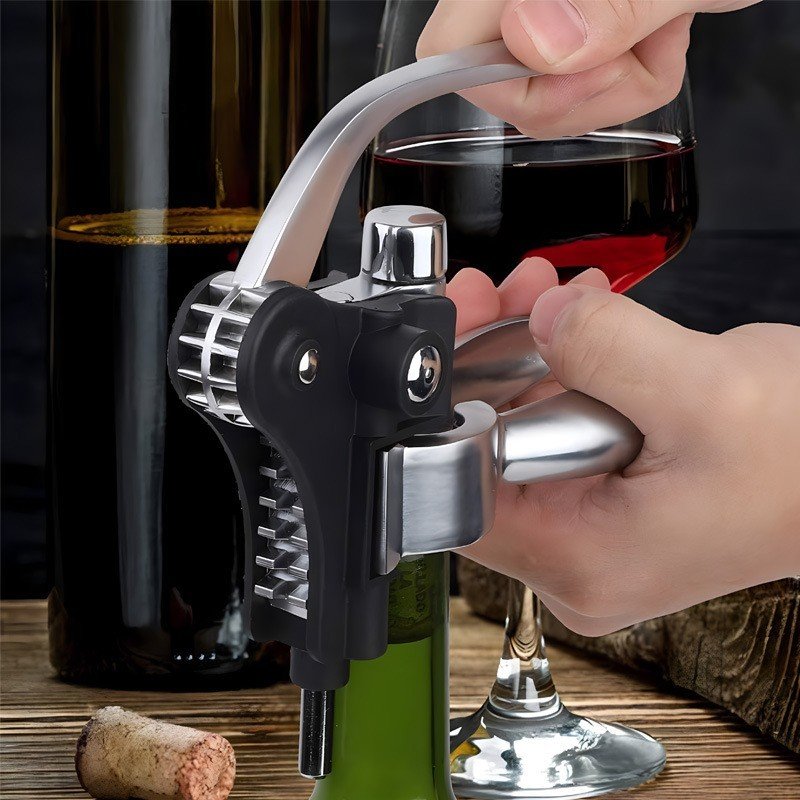 Professional Deluxe Lever Action Wine Bottle Rabbit Corkscrew Gift Bunny Opener