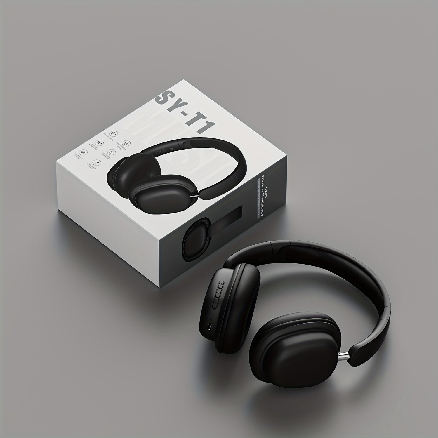 Over-ear Bluetooth Headphones With Microphone, Gaming Headphones, 15-hour Playback Time, High Sound Quality, Extendable And Foldable, Soft Memory Foam Ear Cups, Button Control, Suitable For Listening