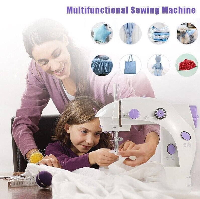 Portable Mini Electric Sewing Machine – Handheld Multifunctional Household Desktop Sewing Kit for Beginners & Home Use