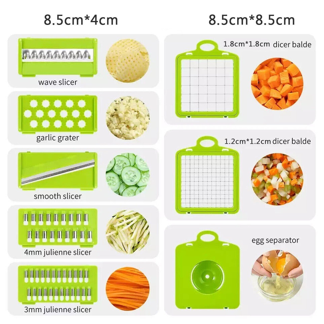 Vegetable Chopper Salad Fruit Peeler Slicer 15 In 1 Dicer Kitchen Cutter Tool