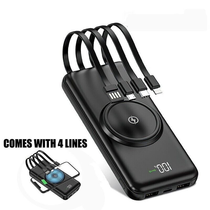 20000mAh Power Bank Fast Charger Battery Pack Portable 5 USB For Mobile Phone UK