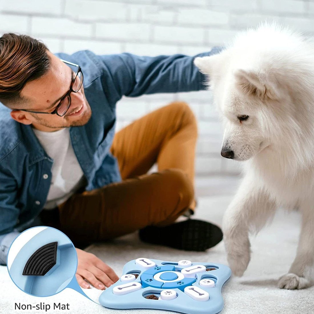 NEW Dog Interactive Puzzle IQ Toys Treat Food Puzzle Game For Dog Mental Stimulation UK