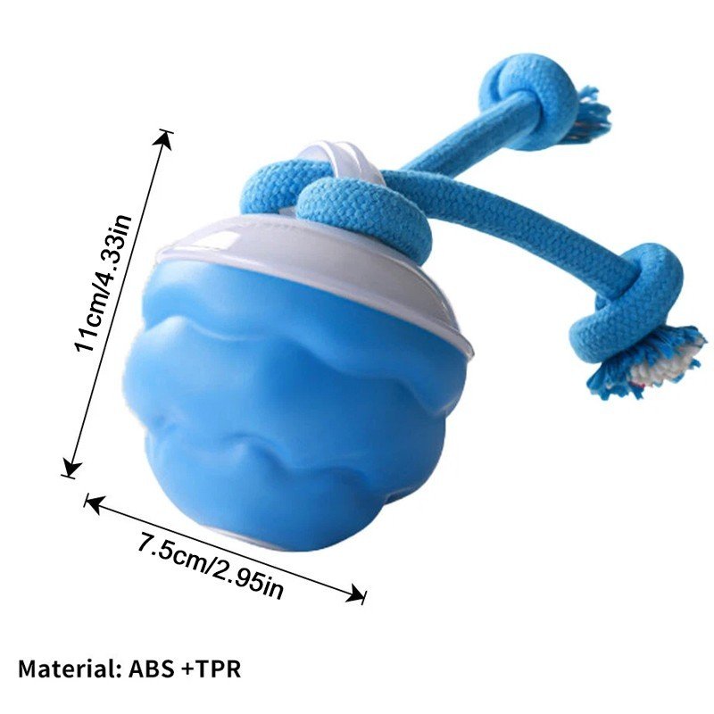 The Chase Buddy Dog Boredom Stimulating Toy  Smart Pet Puppy Ball With Ropes