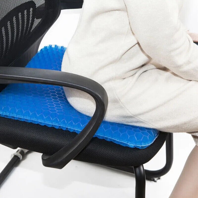 Honeycomb Gel Seat Cushion 40x35cm | Breathable Cooling Chair & Car Seat Pad