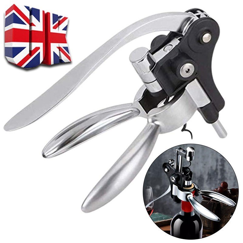 Professional Deluxe Lever Action Wine Bottle Rabbit Corkscrew Gift Bunny Opener