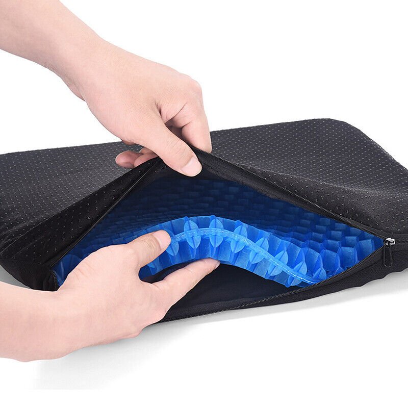 Honeycomb Gel Seat Cushion 40x35cm | Breathable Cooling Chair & Car Seat Pad