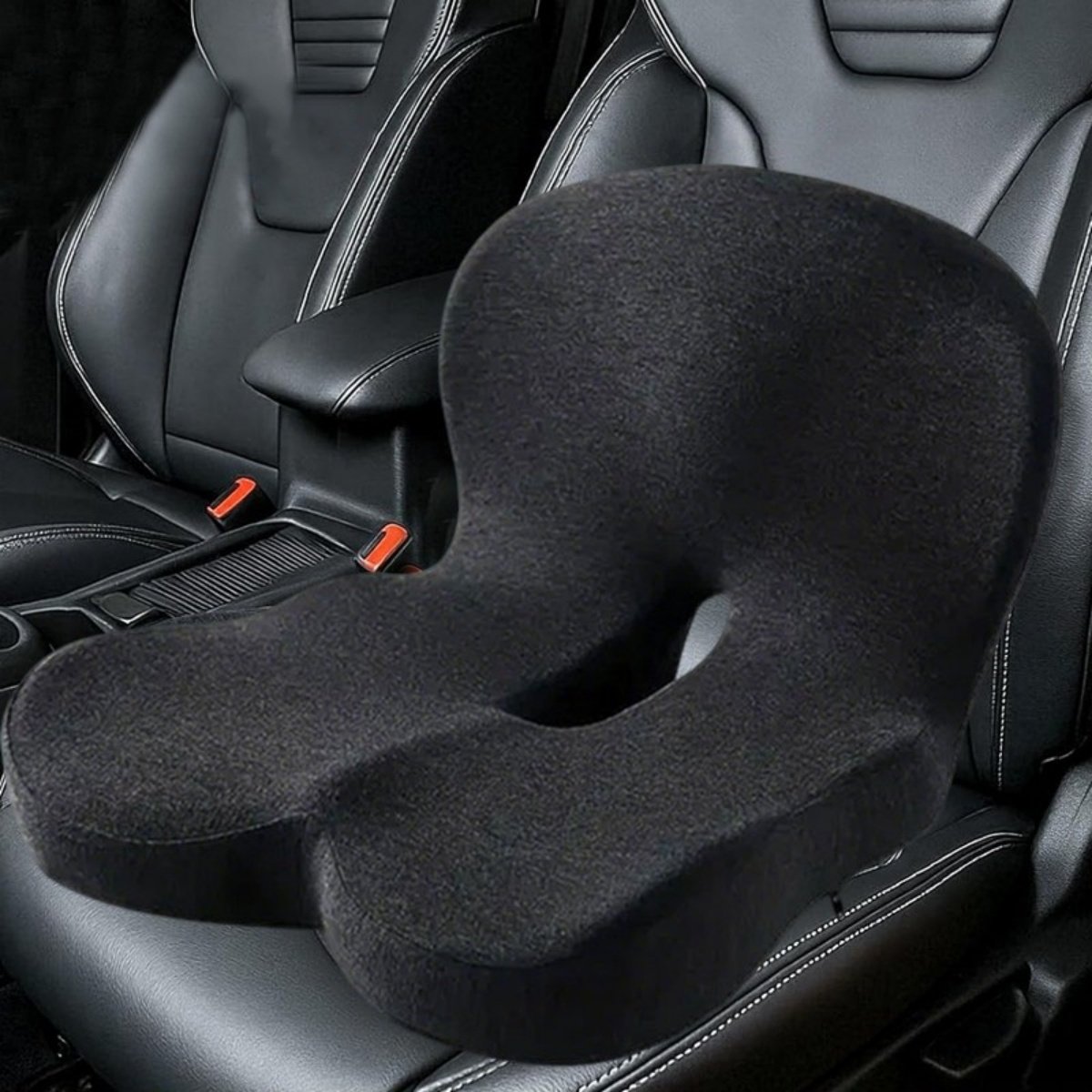 Memory Foam Seat Cushion & Back Support | Lumbar Pain Relief Chair & Car Cushion