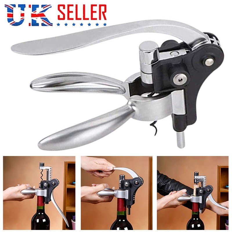 Professional Deluxe Lever Action Wine Bottle Rabbit Corkscrew Gift Bunny Opener