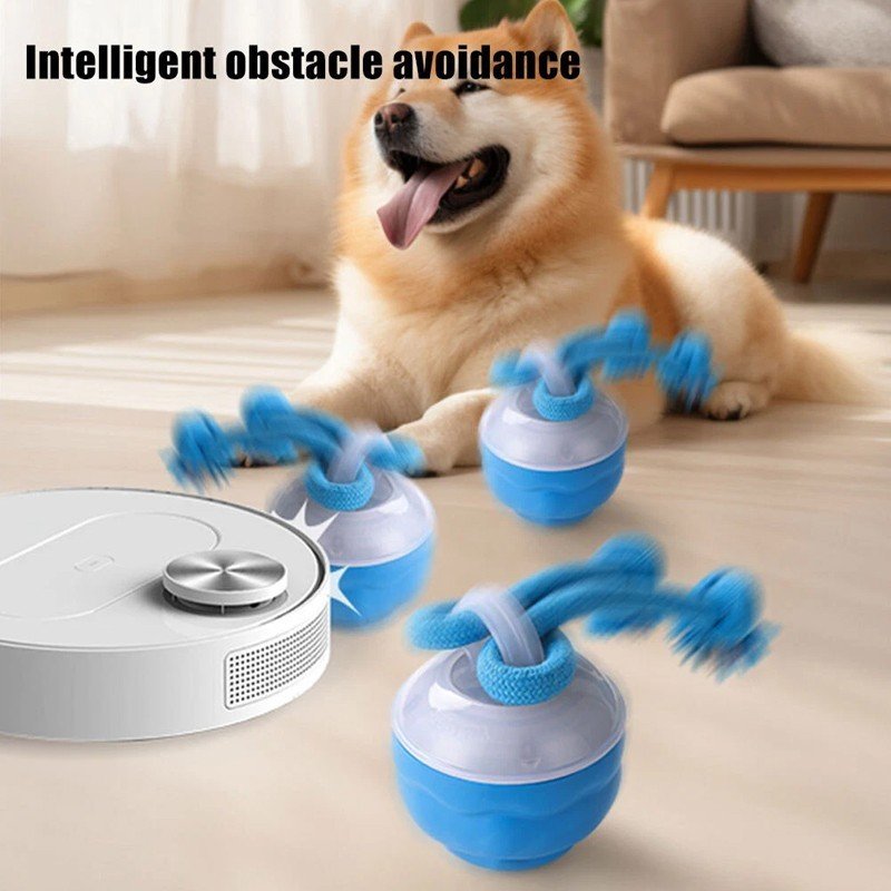 The Chase Buddy Dog Boredom Stimulating Toy  Smart Pet Puppy Ball With Ropes