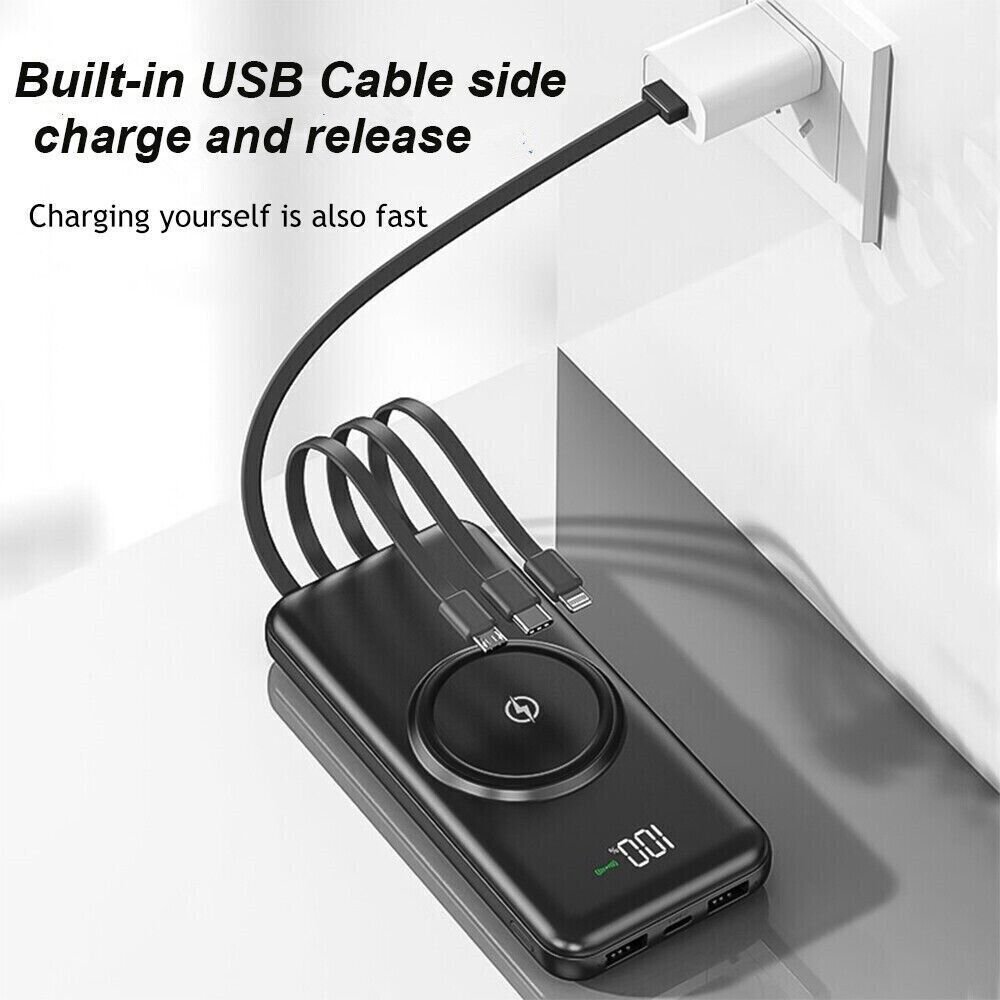 20000mAh Power Bank Fast Charger Battery Pack Portable 5 USB For Mobile Phone UK