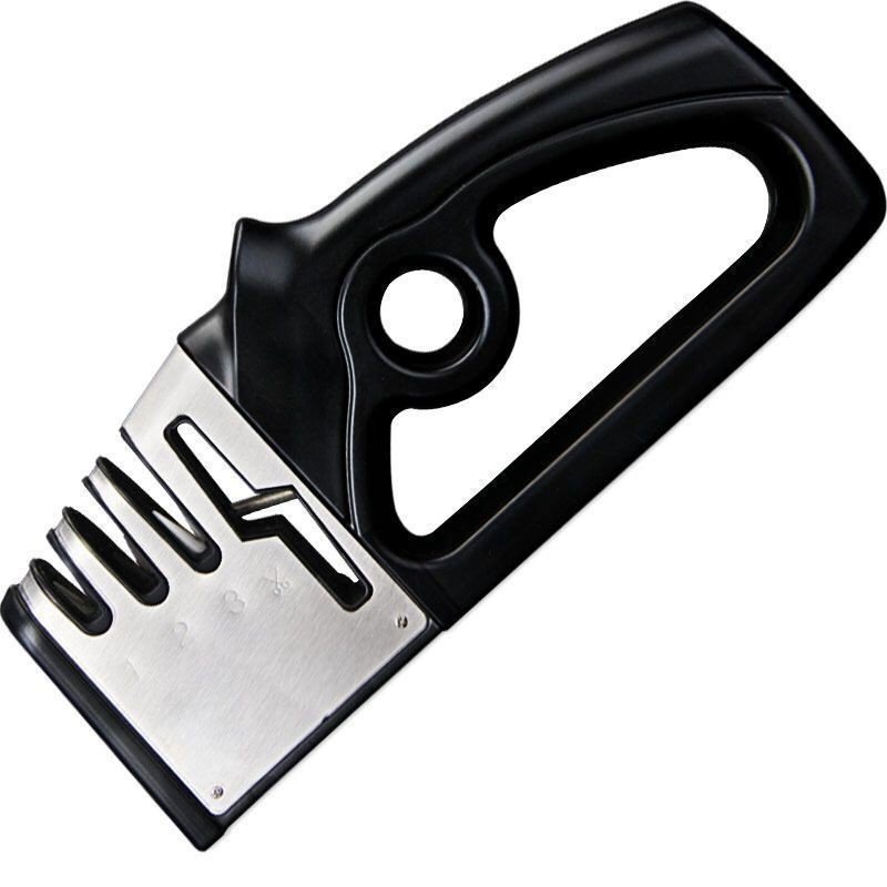 4 In1 Knife Sharpener Kitchen Grinder Diamond Knives For Sharp Scissors Tool UK