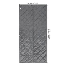 2.1x1m Windproof Door Curtain Magnetic Thermal Insulated Door Curtain Privacy Door Curtain For Doors, Living Rooms, Bedrooms