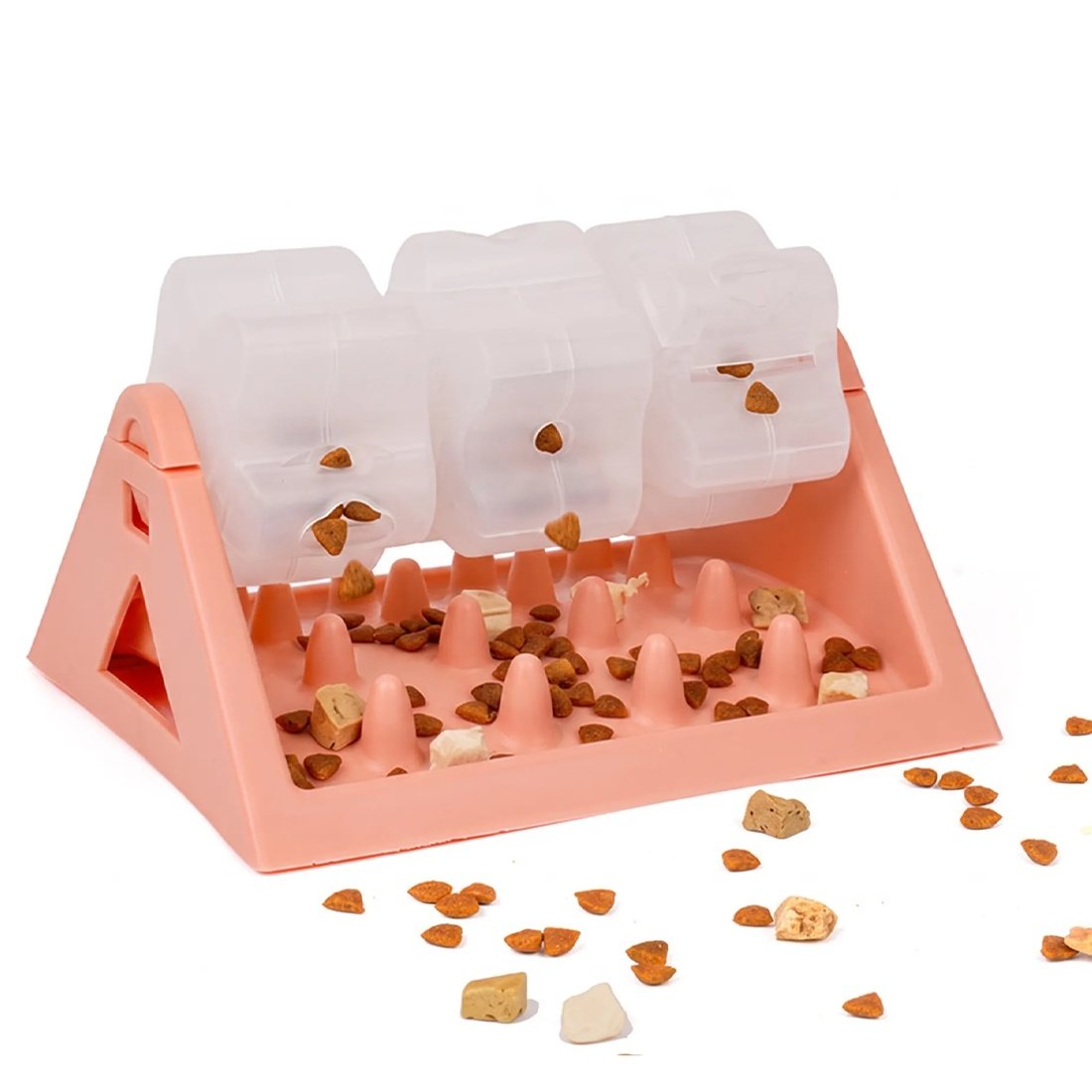 Rotating Puzzle Dog Bowl & Slow Feeder | Interactive Anti-Gulp Food Dispenser for Cats & Dogs