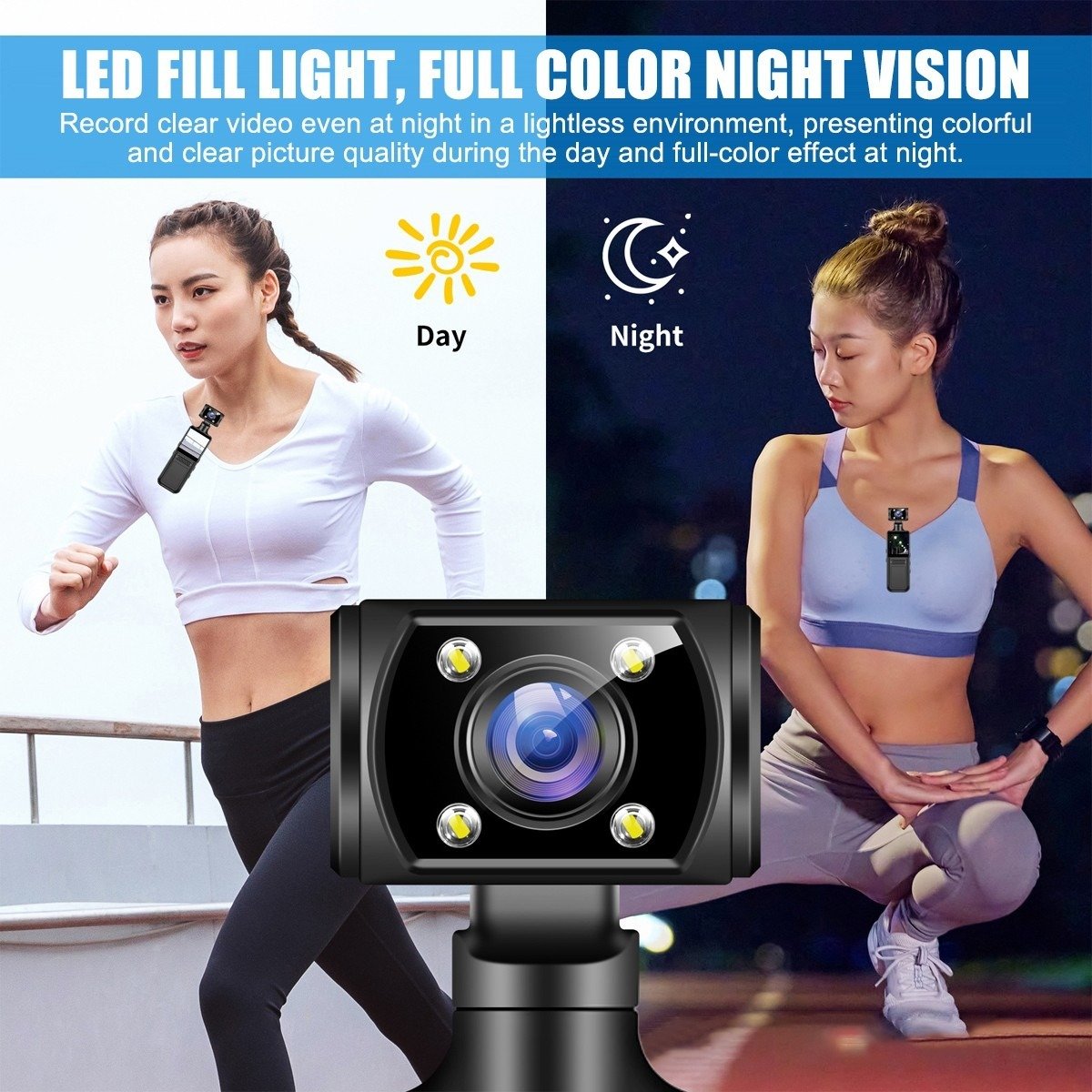 HD 4K Pocket Action Camera Rotation WiFi Vlog Camcorder Handheld Sports DV