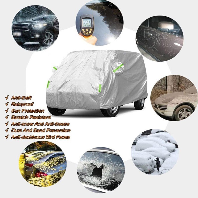 Heavy Duty Full Car Cover Waterproof Protector Fits For VW Transporter Van T4 T5