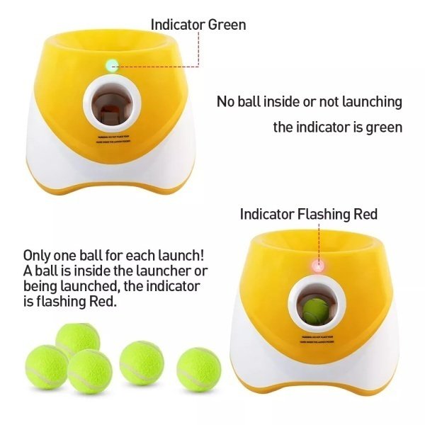 Dog Ball Throwing Machine Dogs Automatic Ball Launcher Indoor Outdoor