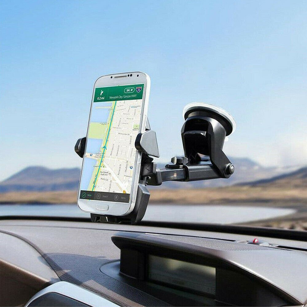 Rotatable In Car Suction Phone Holder Dashboard Windscreen Universal Mount