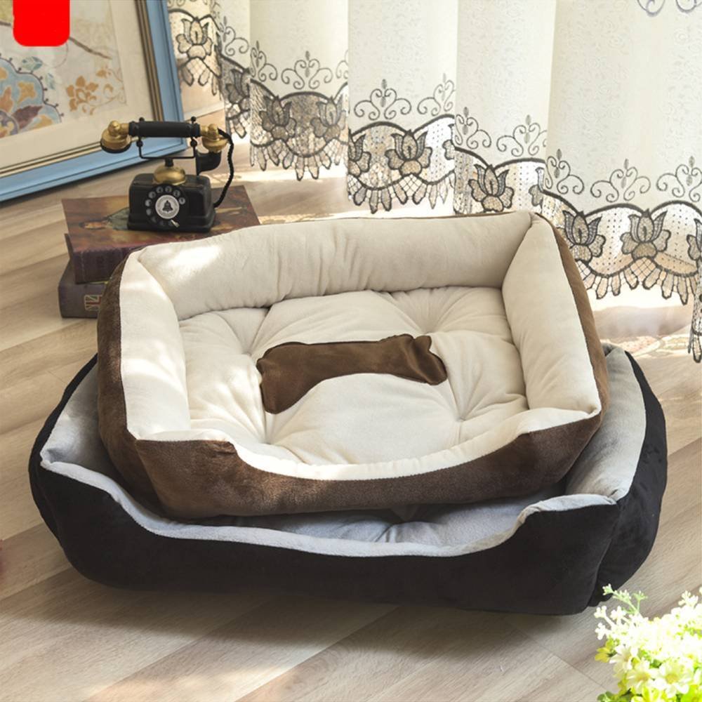 Large Warm Plush Dog Bed Mat Washable Calming Cushion For Pet Puppy For Dog Cat