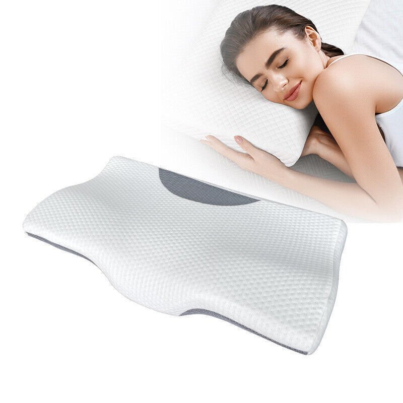 Contour Memory Foam Pillow For Neck Shoulder Pain Relief Sleeping Side Sleeper