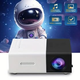 Portable Wired Projector Mobile Phone With Retractable Bracket LED Mini Home Video Equipment 1080P HD Screen USB&SD&AV&Hd