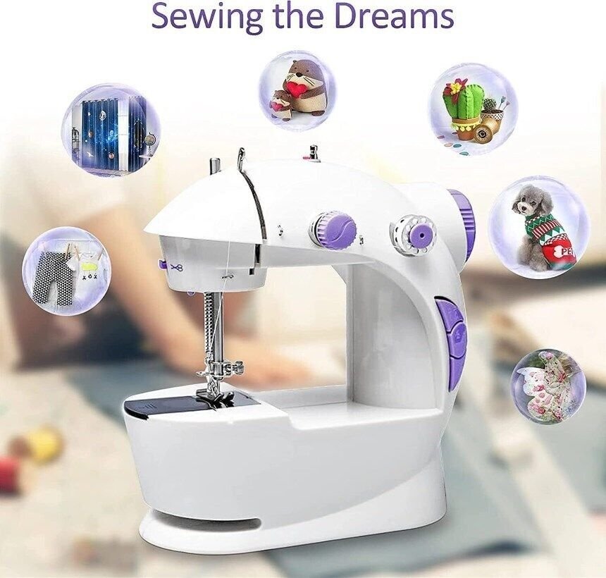 Portable Mini Electric Sewing Machine – Handheld Multifunctional Household Desktop Sewing Kit for Beginners & Home Use