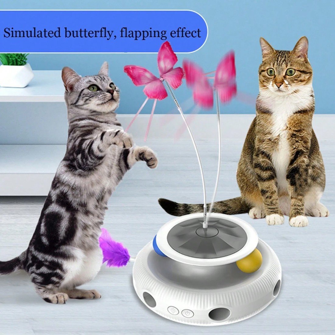 Multifunctional Electric Cat Toy Interactive Cat Toy Indoor Playing Rechargeable