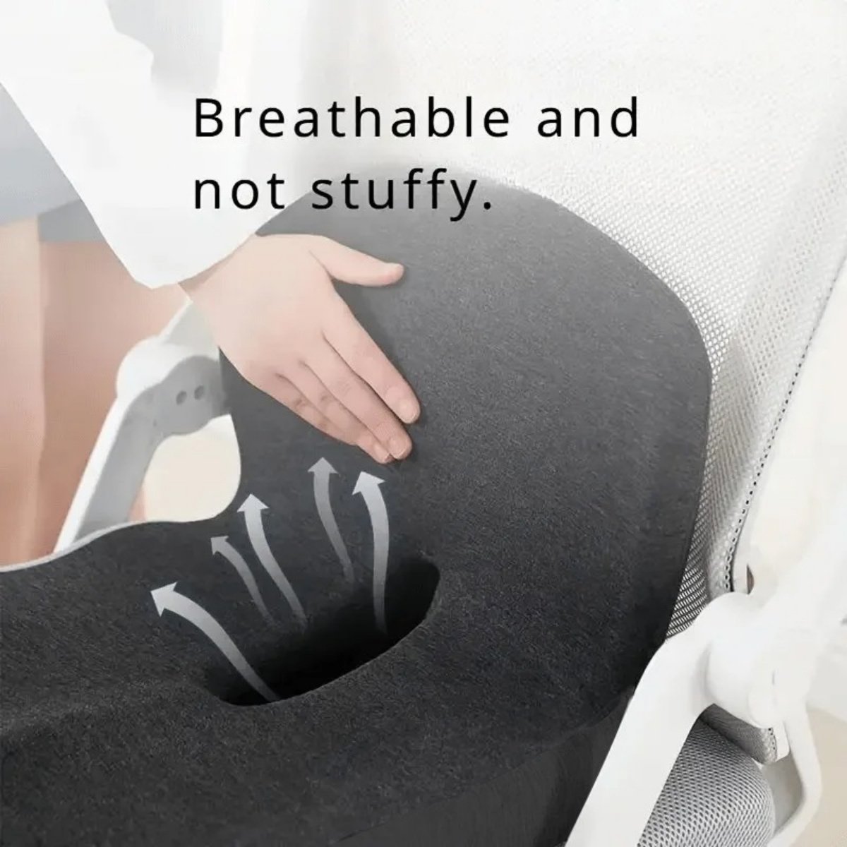 Memory Foam Seat Cushion & Back Support | Lumbar Pain Relief Chair & Car Cushion