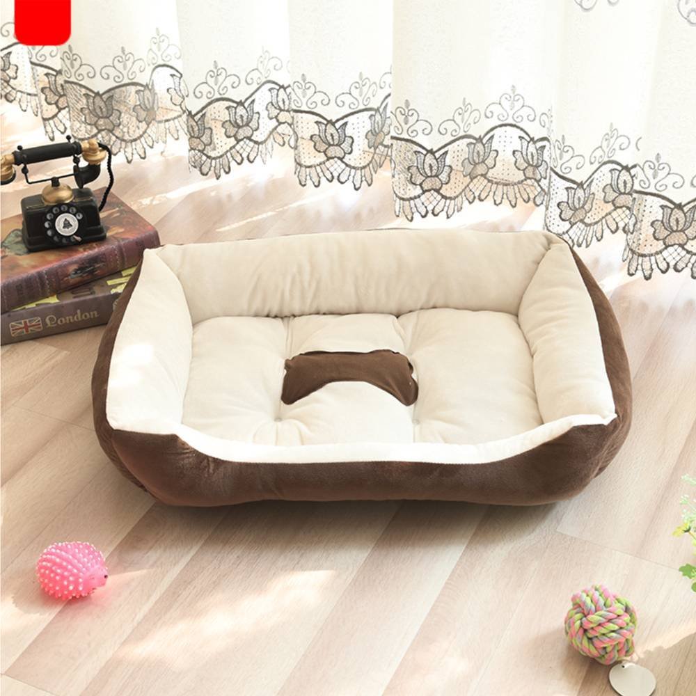 Large Warm Plush Dog Bed Mat Washable Calming Cushion For Pet Puppy For Dog Cat