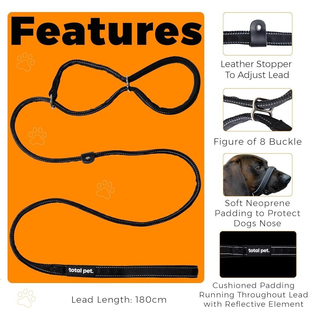 Integrated Anti-Bite Muzzle & Leash For Dogs  Dog Lead  Waste Bag Dispenser