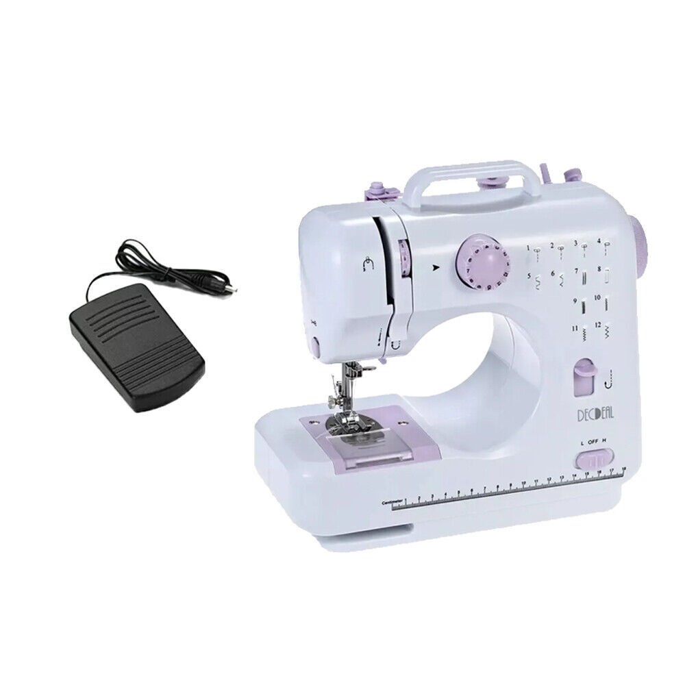 Portable Sewing Machine With 12 Multifunctional For Beginner Kids Family