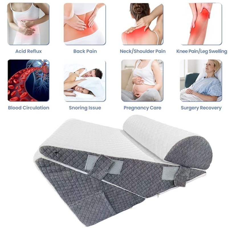 Bed Wedge Pillow Support Cushion 10 In 1 Back Support Pillow Memory Foam New