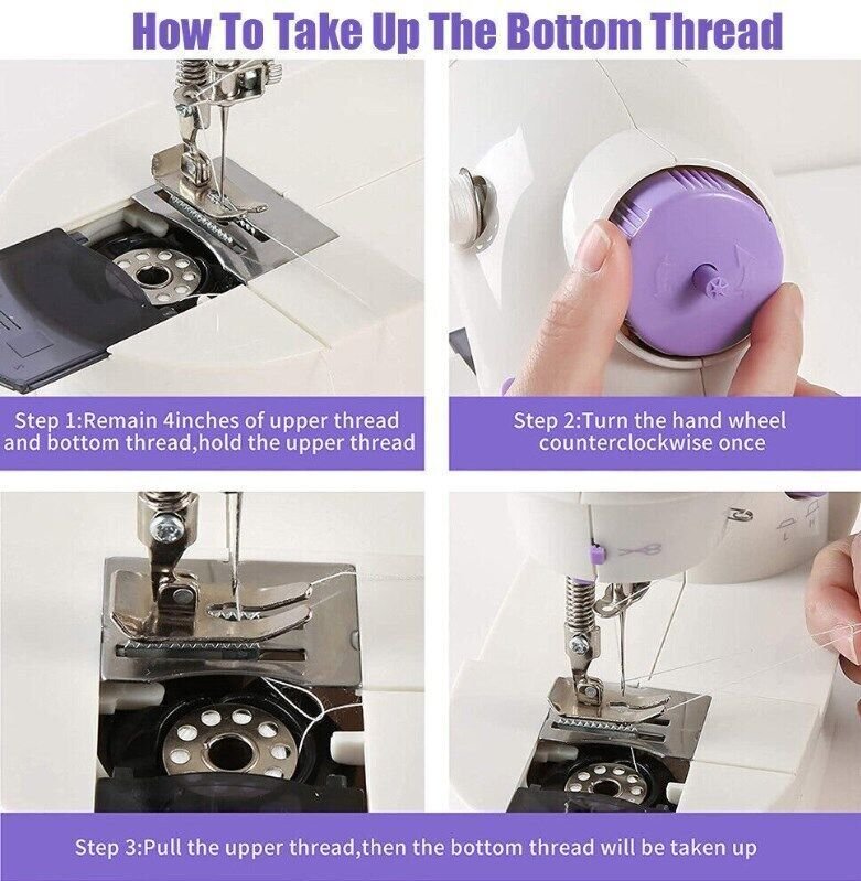 Portable Mini Electric Sewing Machine – Handheld Multifunctional Household Desktop Sewing Kit for Beginners & Home Use
