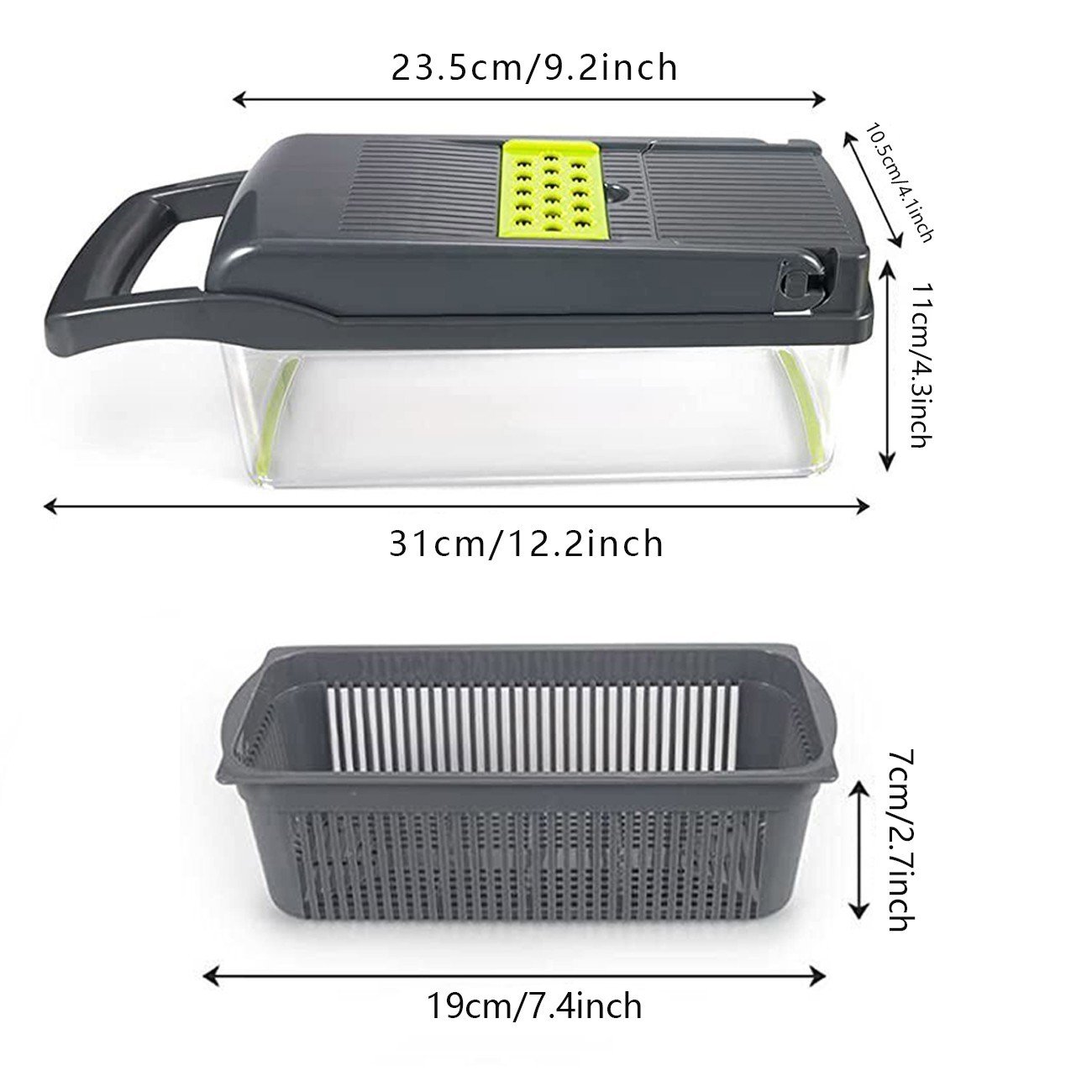 Vegetable Chopper Salad Fruit Peeler Slicer 15 In 1 Dicer Kitchen Cutter Tool