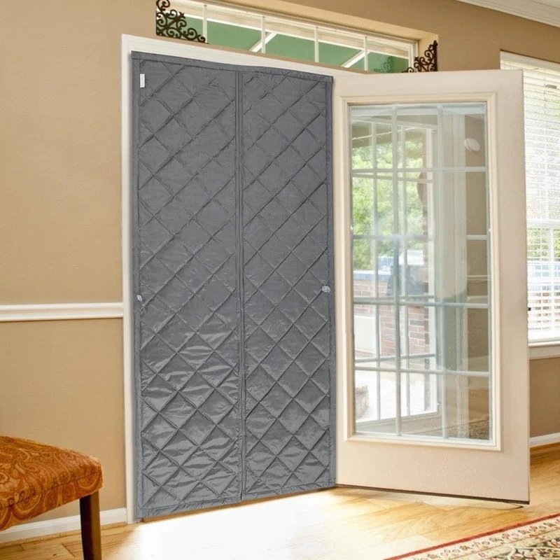 2.1x1m Windproof Door Curtain Magnetic Thermal Insulated Door Curtain Privacy Door Curtain For Doors, Living Rooms, Bedrooms