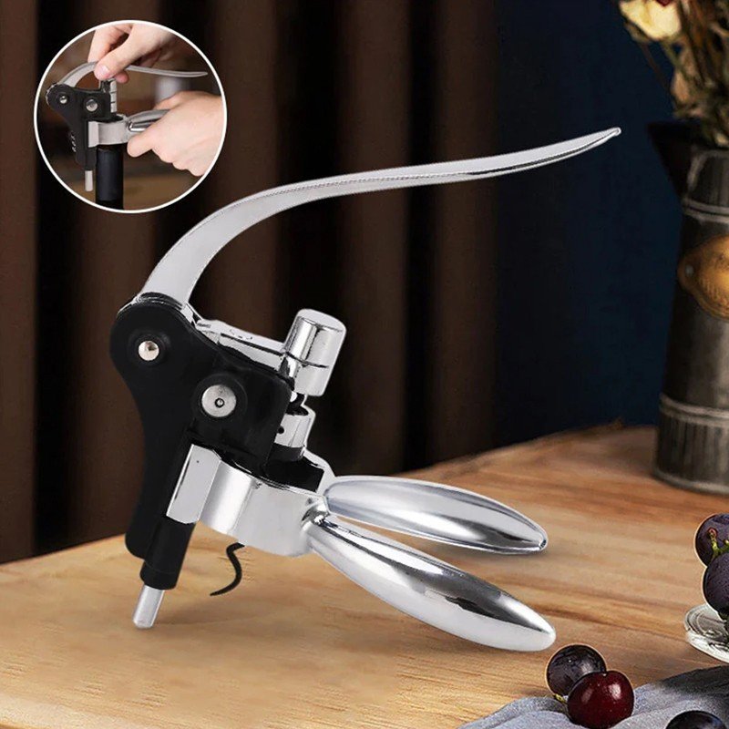 Professional Deluxe Lever Action Wine Bottle Rabbit Corkscrew Gift Bunny Opener